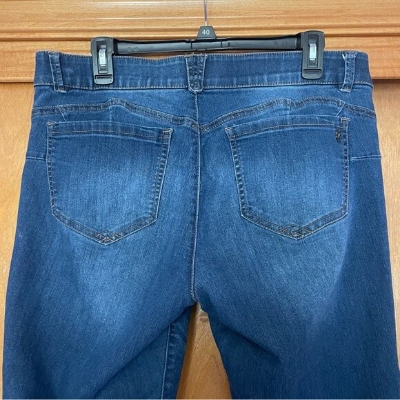 Democracy "Ab"solution Blue Denim Jegging Booty Lift Jeans Size 14 Stretch - Picture 6 of 9
